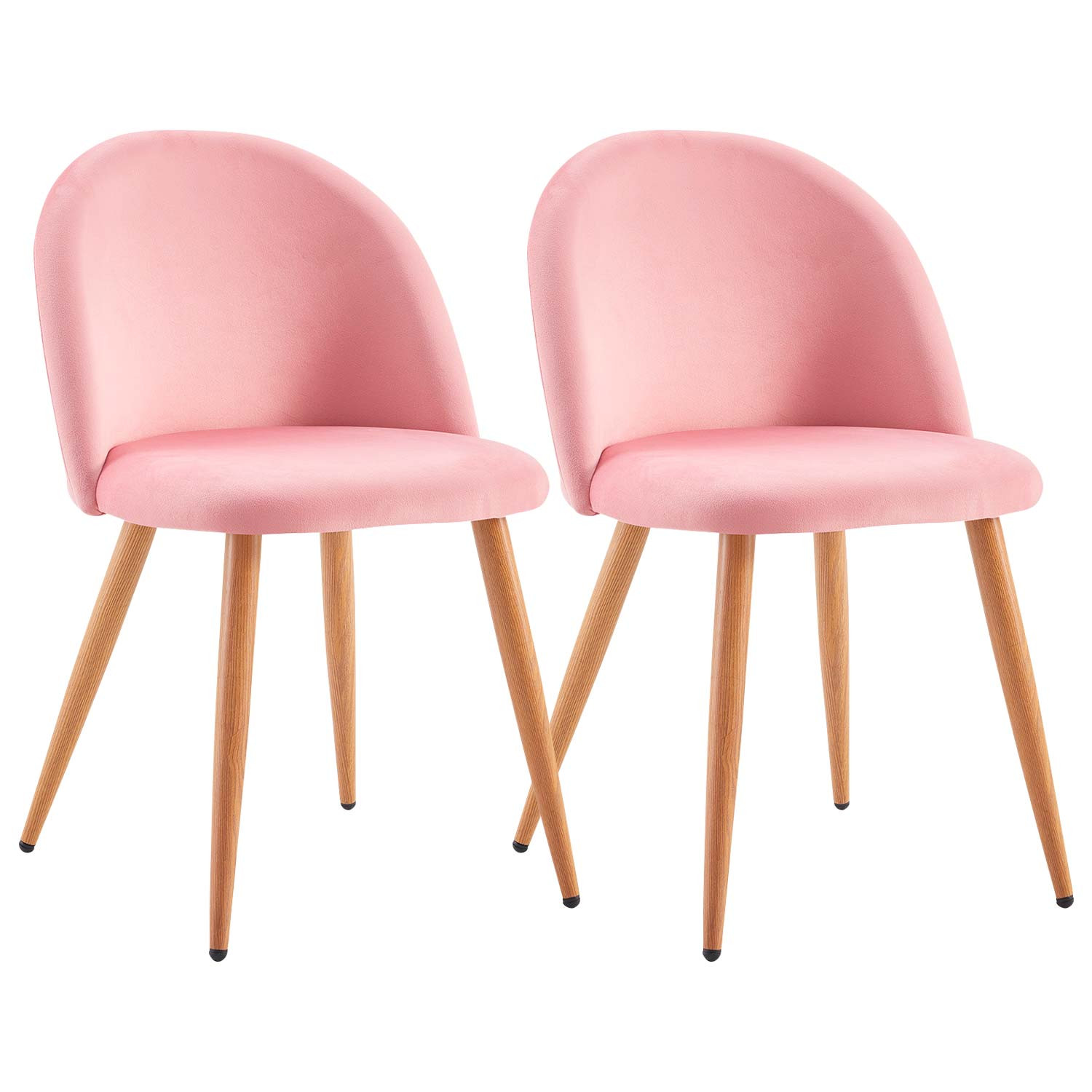 Pack 2 Sillas de Comedor Respaldo Bajo Terciopelo Fuchs 78x54,5x46cm Thinia Home Pack Sillas Comedor 1